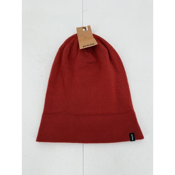 NWT prAna Flip It Beanie Hat, Unisex, One Size, Rust Red, 1972991 - Picture 3 of 4